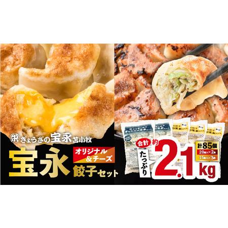 ふるさと納税 宝永オリジナル＆チーズ餃子セット【宝永餃子 500g×2袋・チーズ餃子 375g×3袋...