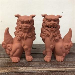 ふるさと納税 手作りシーサー赤焼き【13967...の詳細画像2