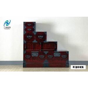 ふるさと納税 33民芸階段箪笥 左上がり 《創業明治2年 田中家具 謹製》【田中家具】 福島県二本松市