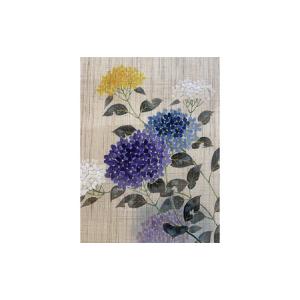 ふるさと納税 名古屋帯 麻 3種類の紫陽花柄 ...の詳細画像1