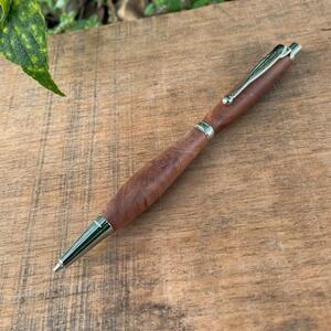 ふるさと納税 【木製シャープペンシル 0.5mm　花梨瘤（カリンコブ）艶消し仕上げ2Pice】木製シ...