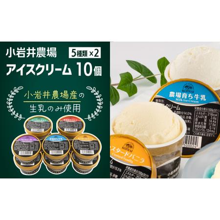 ふるさと納税 小岩井農場 アイスクリーム 10個セット ／ 5種類 食べ比べ アイス ギフト 贈答用...