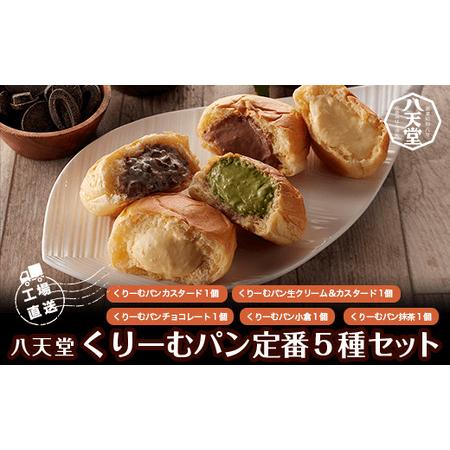 ふるさと納税 ＜工場直送＞八天堂くりーむパン定番５種セット  / とろけるくちどけくりーむパン 人気...