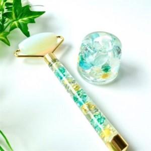 ふるさと納税 ハーバリウム美顔ローラー＆ペン立て1セット　箱入りラッピング(カラーおまかせ)【1335445】 愛知県安城市