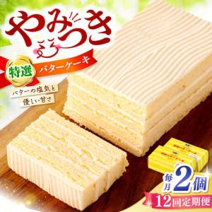 ふるさと納税 【12回定期便】【ブーム再来！あの頃を思い出す味】 特選 バターケーキ 2個 ＜お菓子のいわした＞ [CAM055] 長崎県西海市