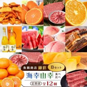 ふるさと納税 【魚鶴商店厳選！】人気の海幸山幸食べ比べ【定期便全12回】セットB【UT110】 和歌山県高野町