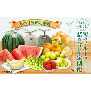 ふるさと納税 【6か月連続定期便】熊本便り！旬のフルーツ詰め合わせ定期便 ｜ くだもの 果物 フルーツ 旬 いちご 柑橘 みかん メロン すいか シャイン.. 熊本県