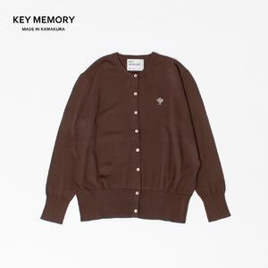 ふるさと納税 【KEYMEMORY】クルーネックカーデガン　BROWN 神奈川県鎌倉市