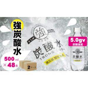 ふるさと納税 【強】炭酸水ストロングウォーター（500ml）24本×2ケース  B135-021 佐賀県小城市