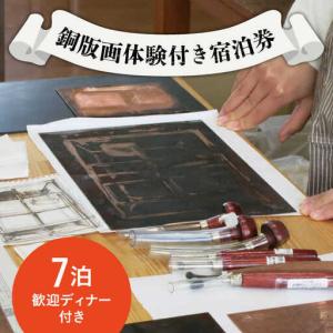 ふるさと納税 銅版画 体験 付き 宿泊券 / 版画 教育 芸術 美術 文化 / 南島原市 / 南島原市教育委員会生涯学習課 [SFC001] 長崎県南島原市