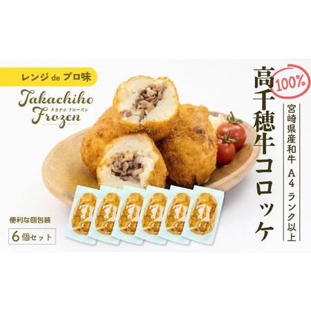 ふるさと納税 【レンジでプロ味！】黒毛和牛100％コロッケ 100g×6個／合計600g A124 ...