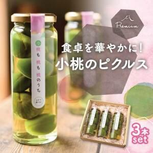 ふるさと納税 前菜やワインのお供に!食卓が華やぐ♪桃のピクルス「小桃も桃も桃のうち」3本ギフト【10...