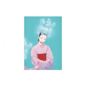 ふるさと納税 鶴田一郎美人画 版画 「銀のあか...の詳細画像1