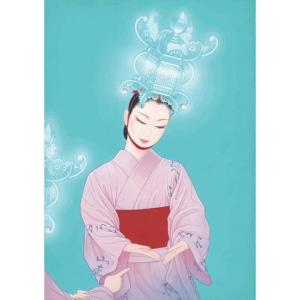 ふるさと納税 鶴田一郎美人画 版画 「銀のあか...の詳細画像1