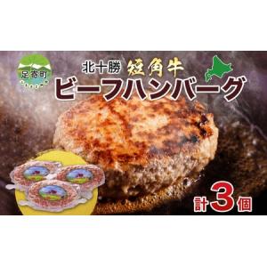 ふるさと納税 北海道 北十勝 短角牛 ハンバーグ 160g×3 計480g 肉 ビーフハンバーグ ビーフ 赤身 赤身肉 和牛 牛肉 国産 ご飯 贅沢 肉厚 お.. 北海道足寄町