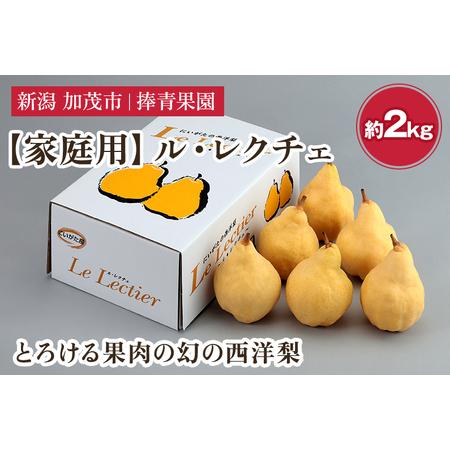 ふるさと納税 【2024年先行予約】【家庭用】西洋梨 ル・レクチェ 約2kg（5〜7玉） 《11月下...