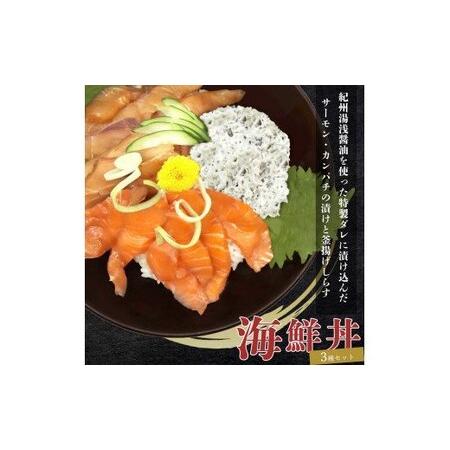 ふるさと納税 サケ サーモン 鮭 冷凍 カンパチ しらす シラス 海鮮丼 おかず 人気 / 紀州湯浅...