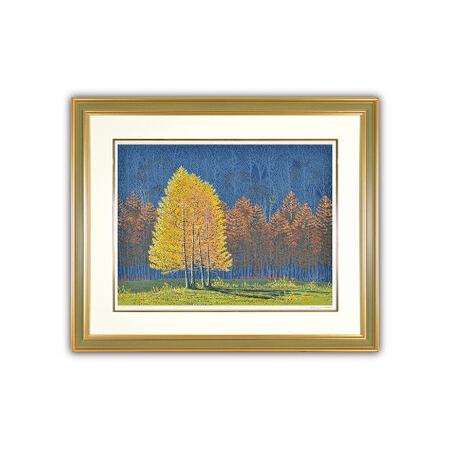 ふるさと納税 版画 「秋光」 | 版画 セリグラフ 埼玉県東松山市