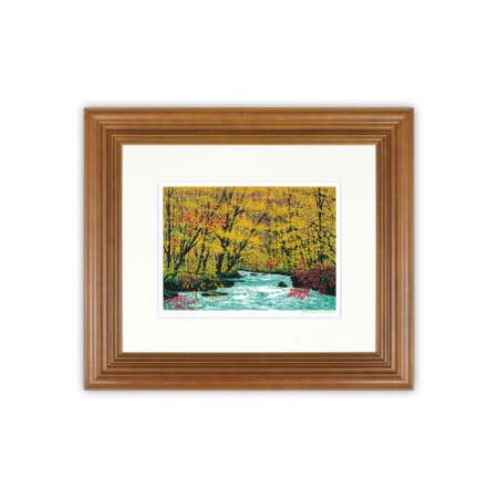 ふるさと納税 版画 「渓音(秋のかおり)」 | 版画 セリグラフ 埼玉県東松山市