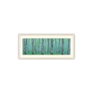 ふるさと納税 版画 「緑韻」白額縁 | 版画 セリグラフ 埼玉県東松山市