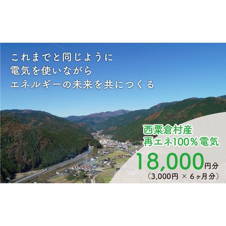 ふるさと納税 電気料金 （3,000円×6ヶ月分） 百森でんき CO2フリー 地域電力 お礼の電気 ...