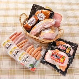 ふるさと納税 地元ブランド「かわば」ハム・ソーセイジの贅沢セット_肉 鴨肉  かも カモ ダック  肉 ハム 豚肉   惣菜・加工品 燻製（スモーク）.. 群馬県川場村｜furunavi