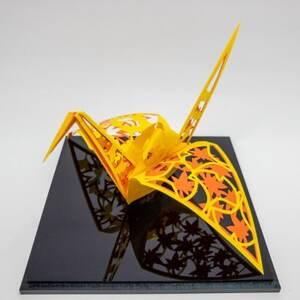 ふるさと納税 立体切り絵:折り鶴〜四季シリーズ・秋_雑貨     雑貨・日用品  家具・インテリア ...