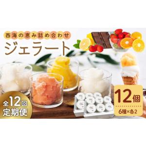 ふるさと納税 【年中人気】【12回定期便】 おまかせジェラート 12個 ＜みかんドーム＞ [CAI036] 長崎県西海市