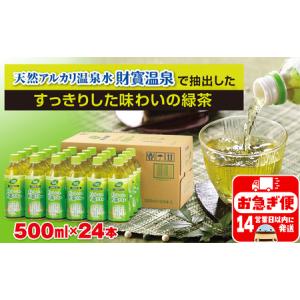 ふるさと納税 W-22181／財宝のおいしい お茶 500ml×24本