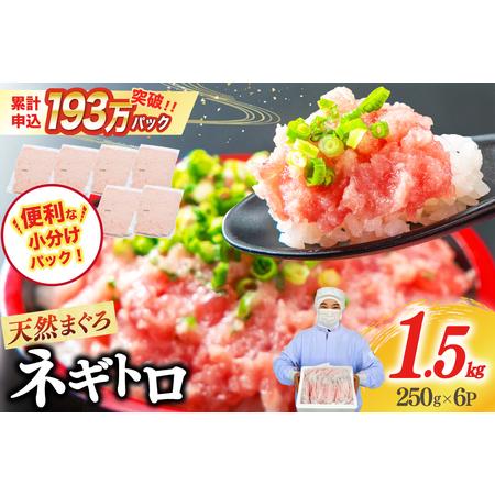 ふるさと納税 【ZIP!で紹介】ネギトロ 250g×6p 計1.5kg 小分け パック [マルハニチ...