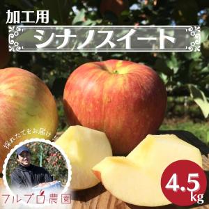 【加工用】シナノスイート 約4.5kg (12-25玉) 10月中旬から発送予定 葉とらず栽培信州りんご 加工用 送料無料 減農薬 長野県産 産地直送#NAS0K045