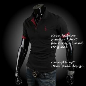 キリン メンズ 半袖 ポロシャツ 綿 コットン 人気 お洒落 ゴルフ スポーツ ストリート トップス 秋