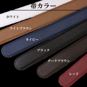 穴なし ベルト メンズ 本革 穴なしベルト 無...の詳細画像4