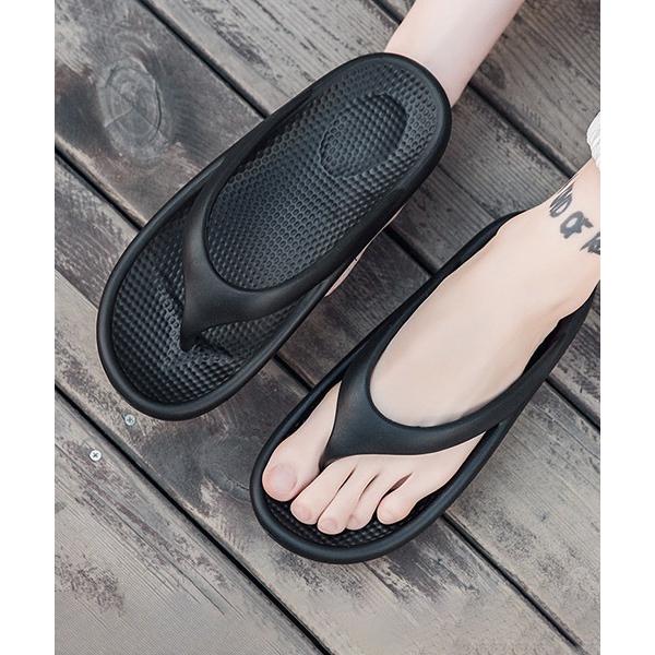 厚底　ビーチサンダル メンズ リカバリーサンダル スポーツサンダル トングサンダル シャワーサンダル...