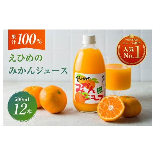 ふるさと納税 愛媛県 今治市 愛媛のみかんジュース(伯方果汁) 　果汁100%　500ｍl×12本　...