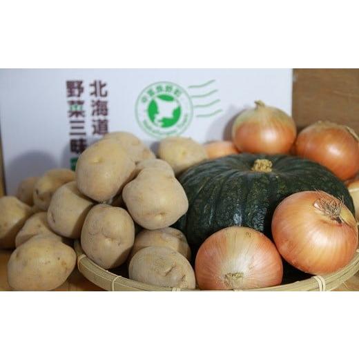 ふるさと納税 北海道 中富良野町 野菜三昧（玉ねぎ4kg、じゃがいも4kg、かぼちゃ1玉）
