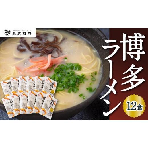 ふるさと納税 福岡県 うきは市 P490 鳥志商店 博多ラーメン 12食