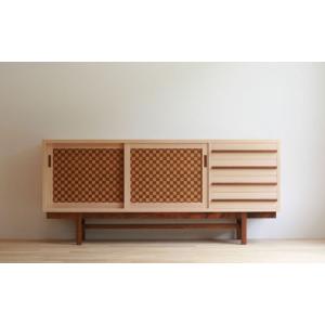 ふるさと納税 家具 収納家具 長崎県 対馬市 対馬ヒノキ サイドボード (セミオーダー可能) 《対馬市》 家具製作所kiiro 棚 木製 家具 WAL025