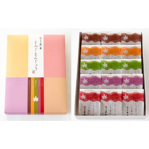 ふるさと納税 菓子 饅頭 広島県 廿日市市  藤い屋 もみじまんじゅう　五種詰合せ 15個入り　