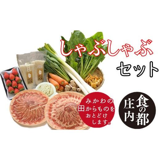 ふるさと納税 豚肉 ロース 山形県 三川町 食の都庄内　みかわの田からもの　しゃぶしゃぶセット