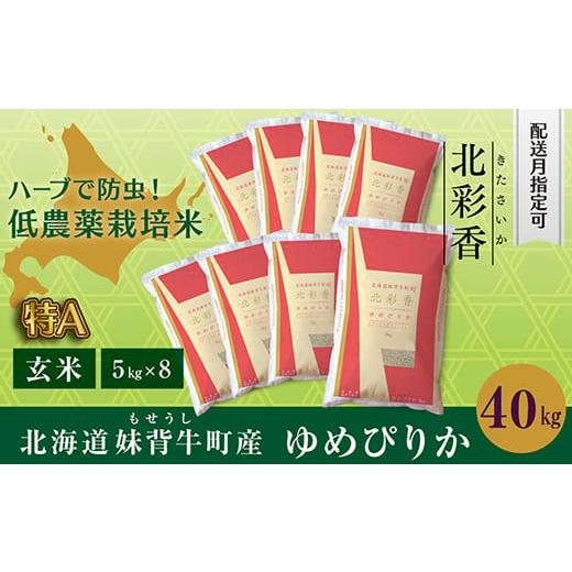 ふるさと納税 北海道 妹背牛町 B040 令和６年産 妹背牛産新米【北彩香（ゆめぴりか）】玄米40k...