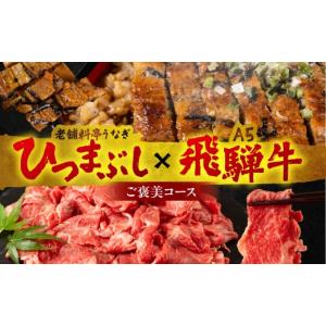 ふるさと納税 うなぎ 岐阜県 大垣市 ご褒美コース 老舗料亭うなぎ × A5飛騨牛 飛騨牛 A5 A5ランク A5等級 切り落とし うなぎ unagi ひつまぶし 国産 長焼 蒲…