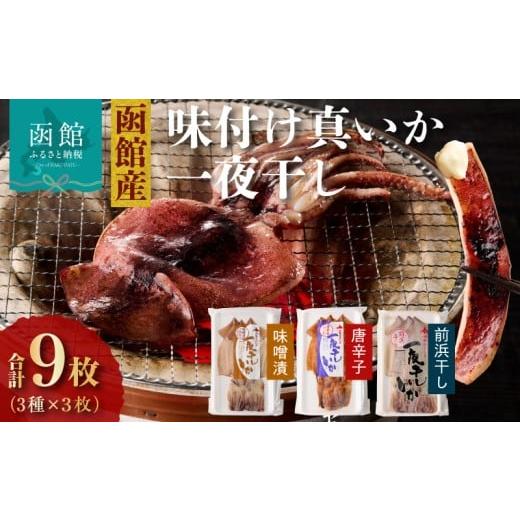 ふるさと納税 干物 イカ 北海道 函館市 イチヨ水産　３種の一夜干しいかセット（函館産）_HD010...