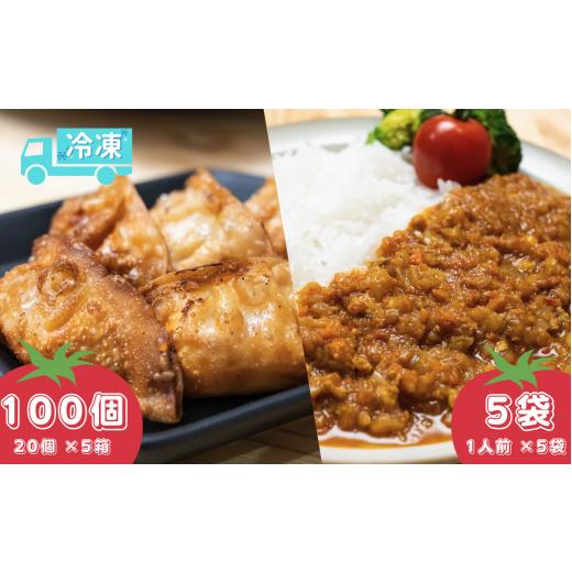 ふるさと納税 埼玉県 北本市 とまとルンルン揚げ餃子と北本トマトカレーセット（大）【餃子 トマト カ...