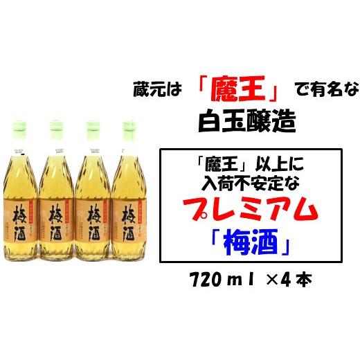 ふるさと納税 鹿児島県 錦江町 No.1131 【魔王の蔵元】白玉醸造の「プレミアム梅酒720ｍｌ」...