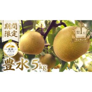 ふるさと納税 梨 茨城県 筑西市 ランキング1位獲得 JA 北つくば 筑西ブランド 認証品 豊水 5kg 2026年産 先行予約 梨 果物 フルーツ なし ナシ 豊水梨 くだも…