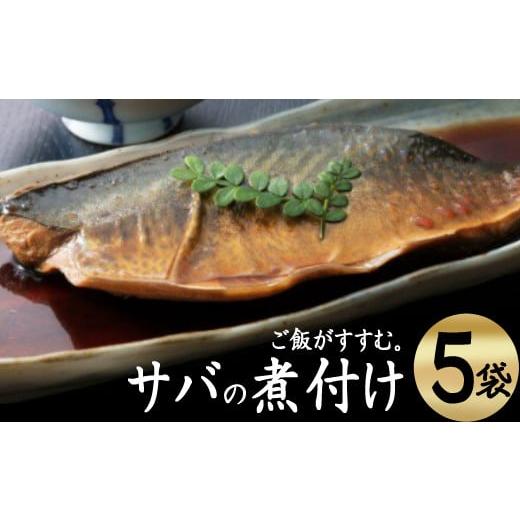 ふるさと納税 魚貝類 高知県 室戸市 ＥＰＡが豊富 初音のサバの煮付け 半身×５枚 さば 鯖 DHC...