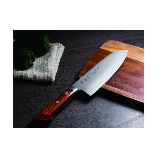 ふるさと納税 包丁 岐阜県 関市 H20-02 濃州正宗作 白紙鋼 三徳包丁 （包丁の研ぎ方DVD付...