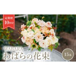 ふるさと納税 花・苗木 花束 滋賀県 守山市 わばら花束15本定期便　１０回分　 WABARA 摘みたて ブーケ 花束 Rose Universe AT-0022
