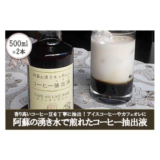 ふるさと納税 熊本県 小国町 阿蘇の湧き水で煎れたコーヒー抽出液（500ml×2）